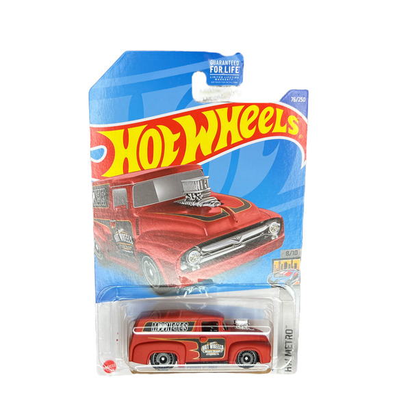 Hot Wheels 2022 HW Metro 8/10 Red "Mooneyes" '56 Ford F-100 NIB - Picture 1 of 2